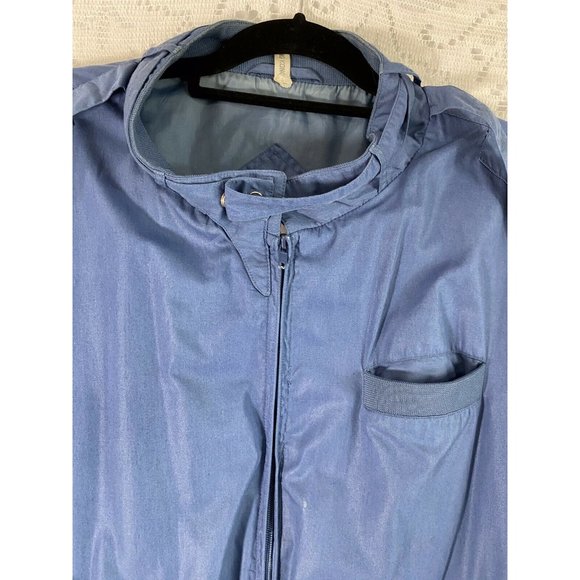 Grey Stone Limited Mens Blue Lined Bomber Jacket Zip Front Sz 3XB - Picture 7 of 9